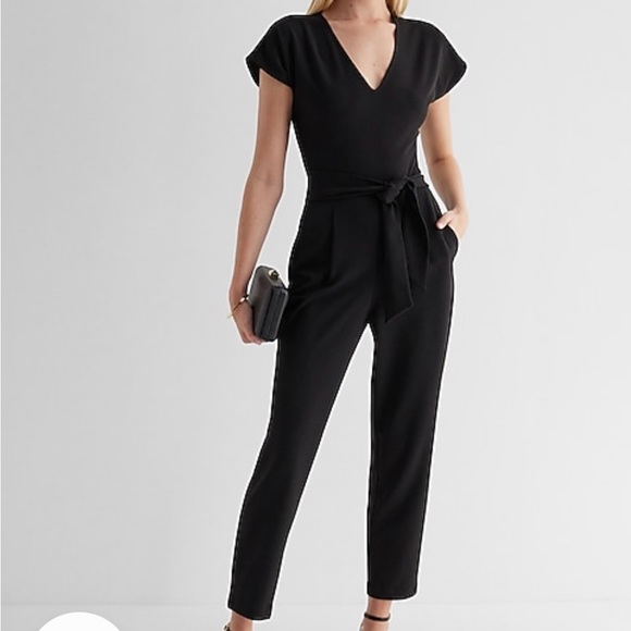 Express Black and white printed jumpsuit - Picture 6 of 6
